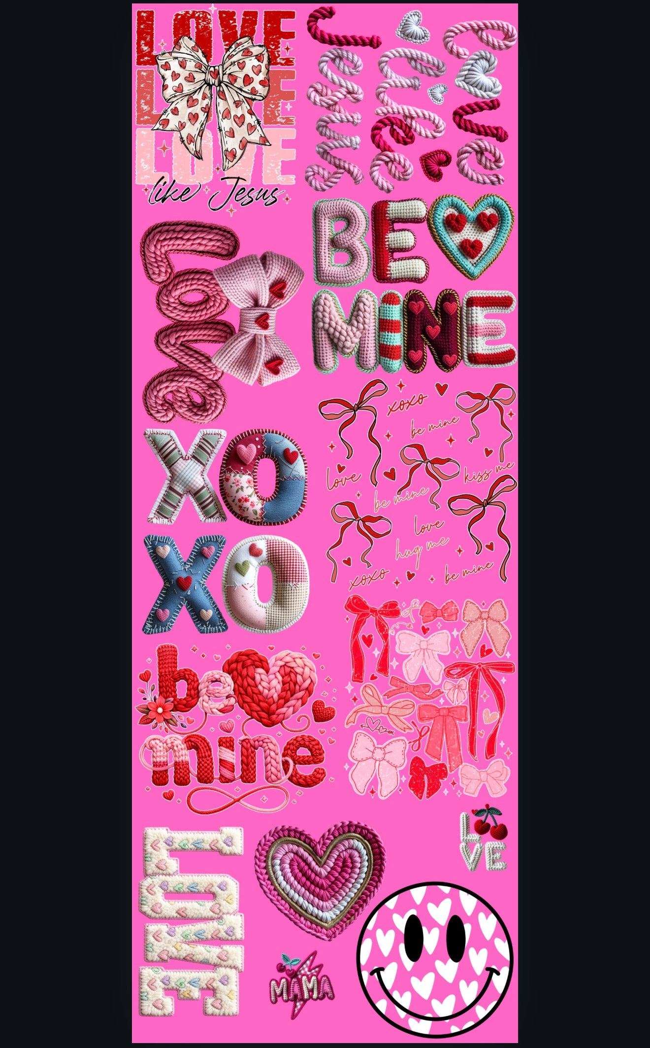 Valentine Gang Sheet 3