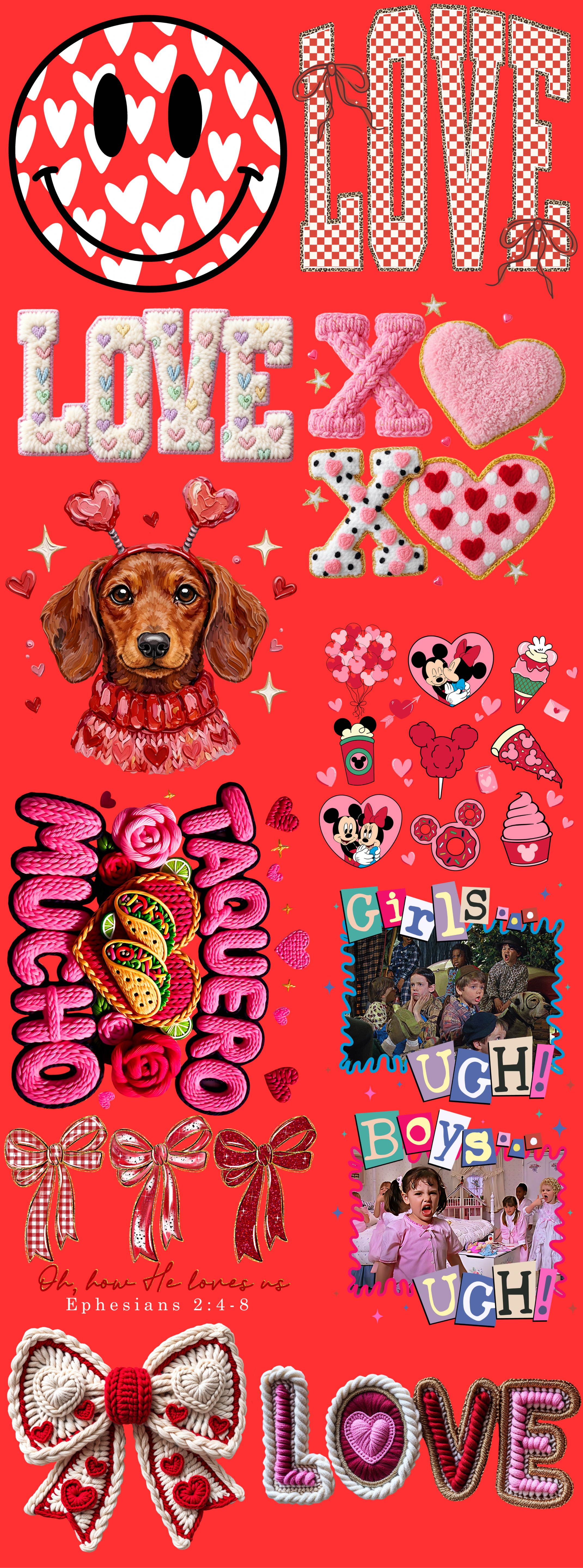 Valentine Gang Sheet 1